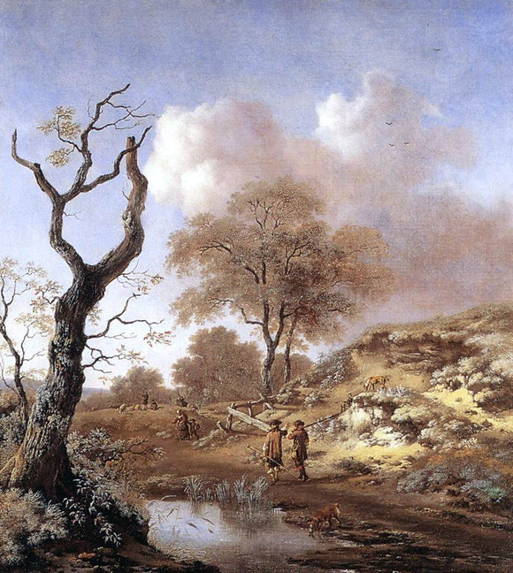  Jan Wynants A Hilly Landscape - Art Print