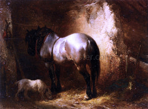  Wouterus Verschuur A Horse in a a Stable - Art Print