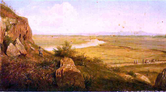 Thomas Worthington Whittredge Hunter in a Landscape - Art Print