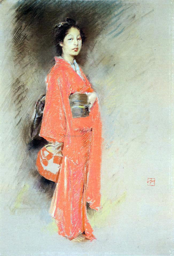  Robert Frederick Blum A Japanese Woman - Art Print