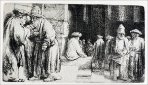  Rembrandt Van Rijn Jew's Synagogue - Art Print