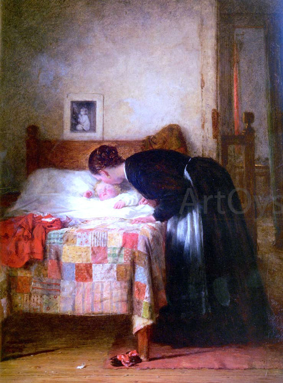  Frederick Daniel Hardy A Kiss Goodnight - Art Print