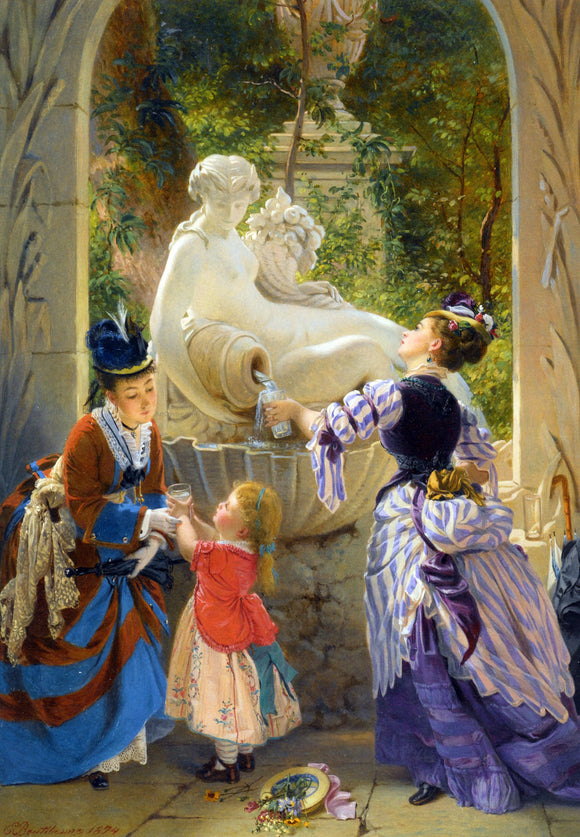  Charles Edouard Boutibonne La Fontaine - Art Print