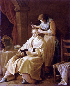  Giuseppe Gambarini A Lady At Her Toilet - Art Print