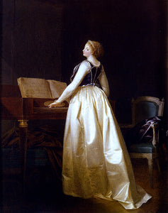  Henri-Nicolas Van Gorp Lady Playing The Virginals - Art Print
