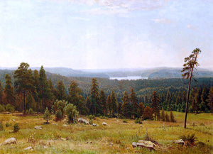  Ivan Ivanovich Shishkin A Lakeside Forest - Art Print
