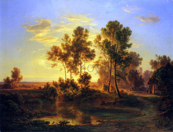  Christian Morgenstern A Landscape at Dusk - Art Print