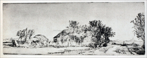  Rembrandt Van Rijn The Landscape of Irregular Form - Art Print