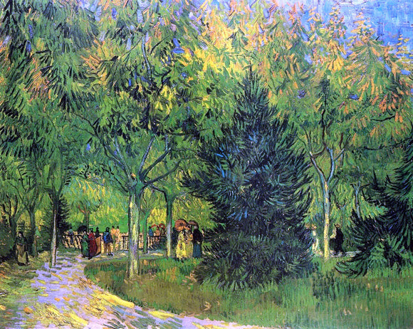  Vincent Van Gogh A Lane in the Public Garden at Arles - Art Print