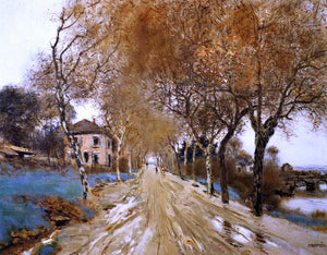  Jean-Francois Raffaelli A Lane of Plane Trees - Art Print