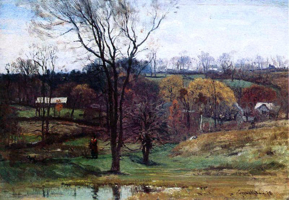  John Joseph Enneking A Late Afternoon Walk - Art Print