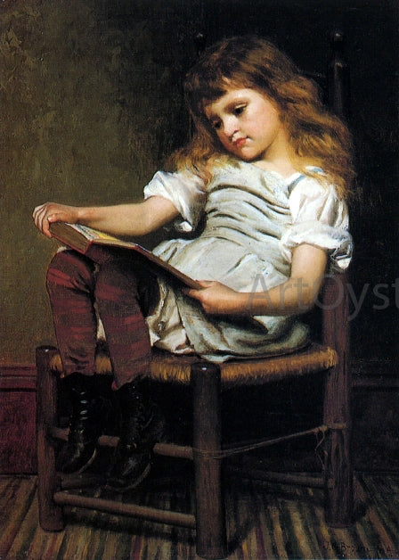  John George Brown A Leisure Hour - Art Print