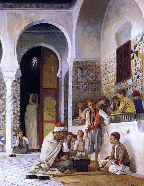  Numa Marzocchi De Belluci A Lesson in the Koran - Art Print
