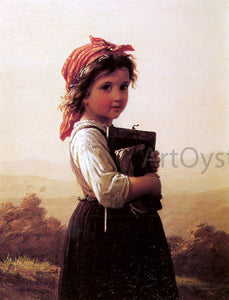  Johann Georg Meyer Von Bremen A Little Schoolgirl - Art Print