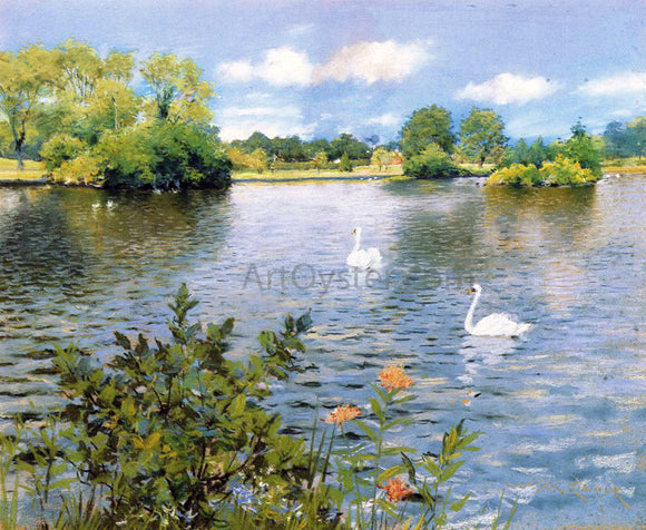  William Merritt Chase A Long Island Lake - Art Print