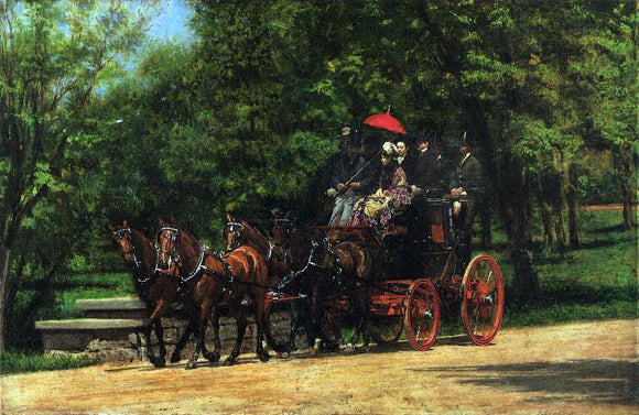  Thomas Eakins A May Morning in the Park (also known as The Fairman Robers Four-in-Hand) - Art Print