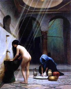  Jean-Leon Gerome A Moorish Bath (also known as Turkish Woman Bathing) - Art Print
