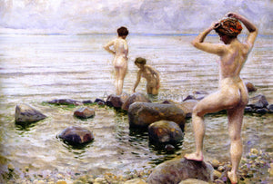  Paul-Gustave Fischer A Morning Dip - Art Print