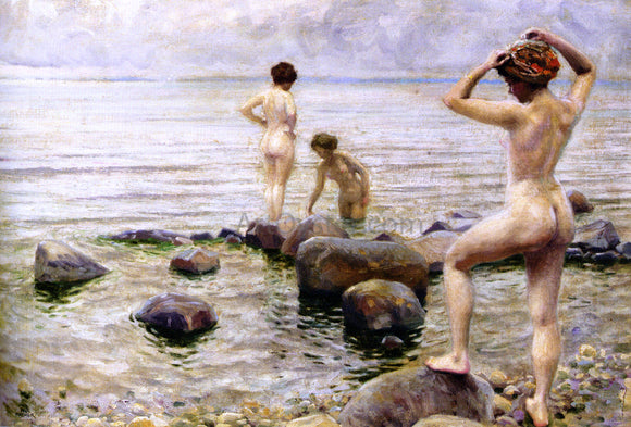  Paul-Gustave Fischer A Morning Dip - Art Print