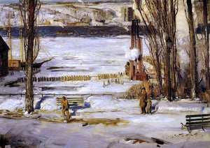  George Wesley Bellows A Morning Snow - Hudson River - Art Print