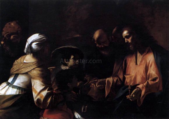  Mattia Preti A Mother Entrusting Her Sons to Christ - Art Print