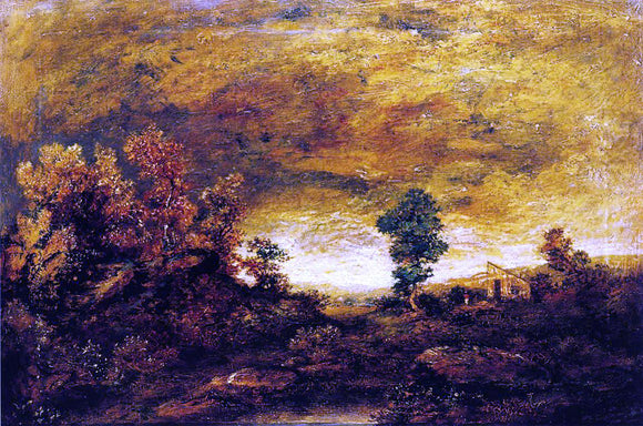  Ralph Albert Blakelock A Mountain Road near Gorham, N.H. - Art Print