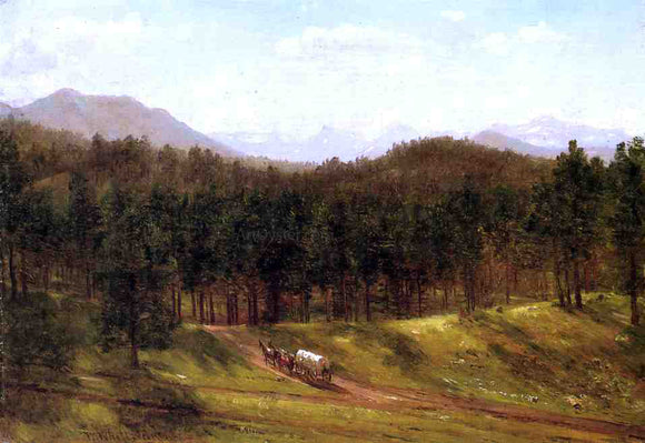  Thomas Worthington Whittredge Mountain Trail, Colorado - Art Print