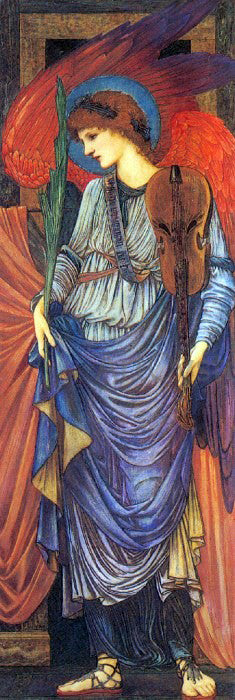  Sir Edward Burne-Jones A Musical Angel - Art Print