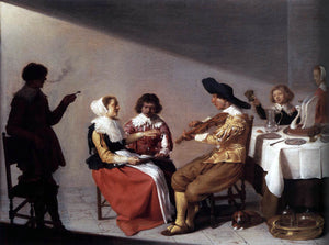  Jacob Van Velsen Musical Party - Art Print