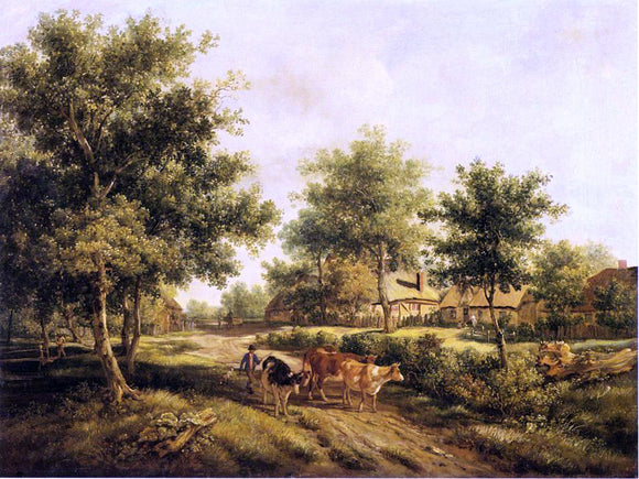  Henry John Boddington A Norfolk Hamlet - Art Print