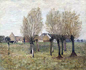  Alfred Sisley A Normandy Farm - Art Print