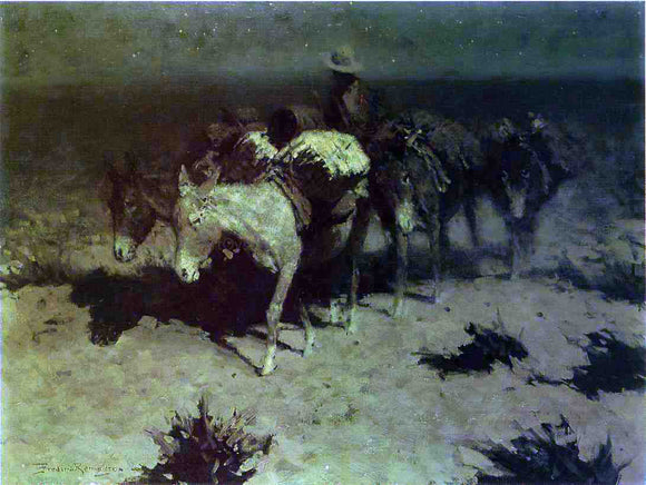  Frederic Remington The Pack Train - Art Print