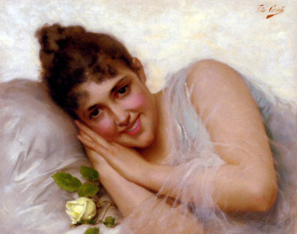  Tito Conti A Pair Of Florentine Beauties - Pic 2 - Art Print