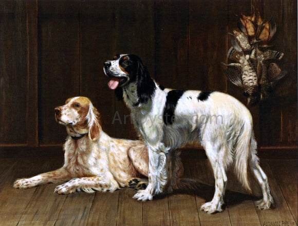 Alexander Pope A Pair of Setters - Art Print