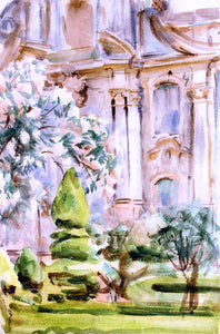  John Singer Sargent A Palace and Gardens, Spain - Art Print