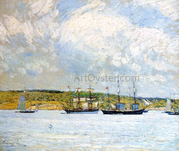  Frederick Childe Hassam A Parade of Boats - Art Print