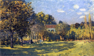  Alfred Sisley A Park in Louveciennes - Art Print