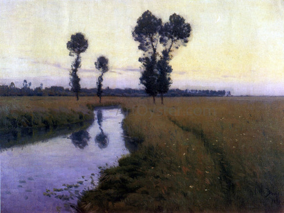  Charles Harold Davis A Path Along the River - Art Print