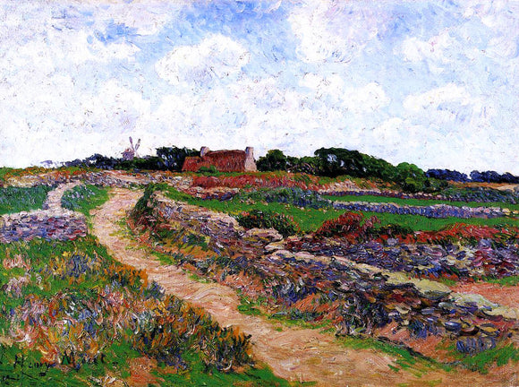 Henri Moret A Path in Clohars, Finistere - Art Print