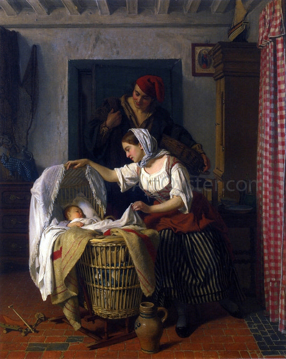  Charles Baugniet A Peaceful Moment - Art Print