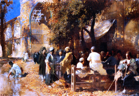  Edwin Lord Weeks A Persian Cafe - Art Print