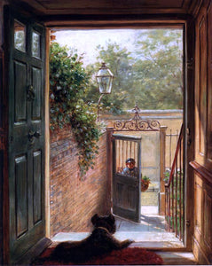  Edward Lamson Henry A Philadelphia Doorway - Art Print