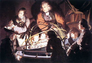  Joseph Wright A Philosopher Lecturing with a Mechanical Planetary - Art Print