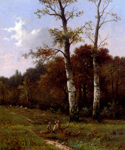  Hendrik Pieter Koekkoek Picnic Before The Woods - Art Print