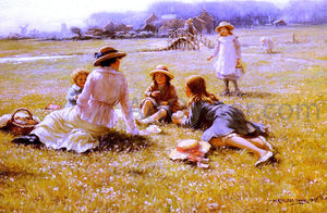  William Kay Blacklock A Picnic Party - Art Print