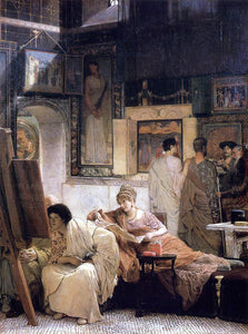  Sir Lawrence Alma-Tadema A Picture Gallery (also known as Benjamin Constant) - Art Print