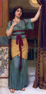  John William Godward A Pompeian Lady - Art Print