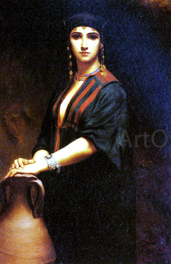  Georg Rosen A Portrait Of A Woman - Art Print