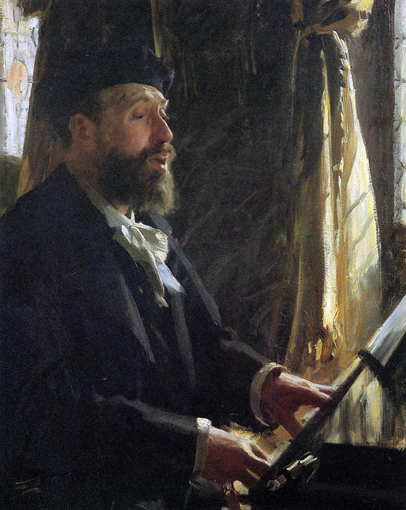  Anders Zorn A Portrait of Jean-Baptiste Faure - Art Print