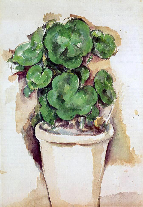  Paul Cezanne A Pot of Geraniums - Art Print